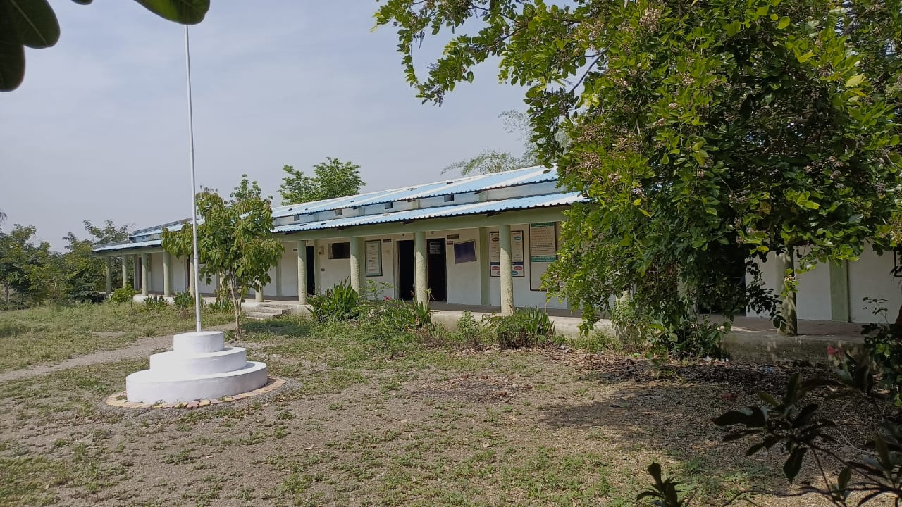 College campus scene